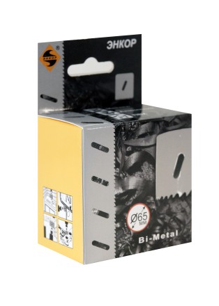 Коронка Bi-Metal Ф65 мм М3 Энкор 24165 купить в Уфе
