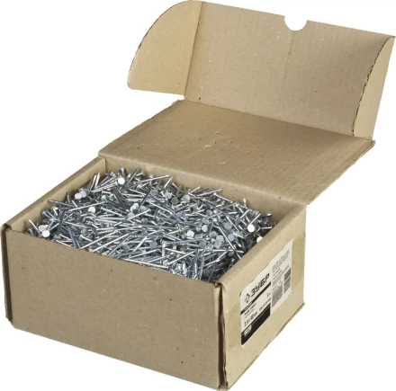 Гвозди ЗУБР &quot;МАСТЕР&quot; толевые оцинкованные ГОСТ 4029-63, 2,5х40мм, 5кг 305210-25-040 купить в Уфе