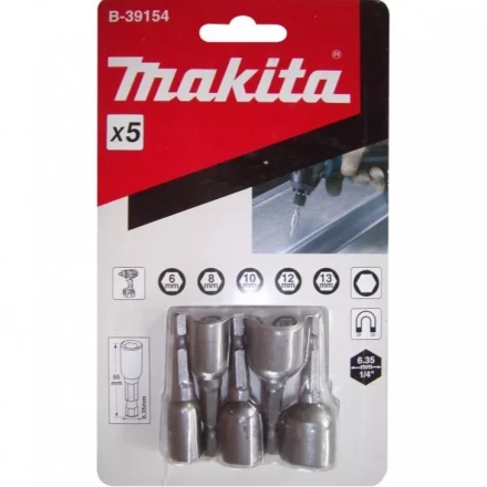 Набор магнитных торцевых головок Makita B-39154 купить в Уфе
