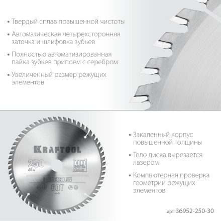 Диск пильный PRECISION, повышенный ресурс 36952-250-30 купить в Уфе