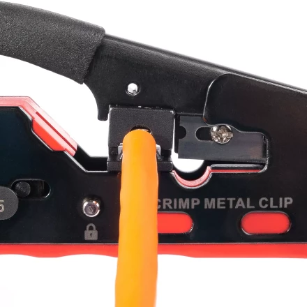 Кримпер многофункциональный КВТ JT-04А с 2 встроенными модулями для обжима RJ-45 (Cat 7), RJ-12, RJ-11 (89439) купить в Уфе