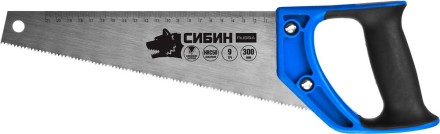 Ножовка по дереву компактная (пила) ТУЛБОКС 300 мм, шаг 9 TPI (3 мм), СИБИН 15056-30 купить в Уфе