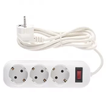 Удлинитель бытовой серия EF, с заземлением и выключателем, 4м, 3 роз., 10A Stern 95772 купить в Уфе