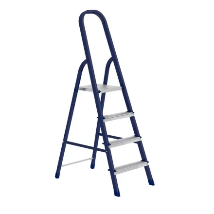Стремянка 4 ступени стальная оцинкованные ступени СИБРТЕХ 97844 купить в Уфе