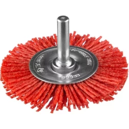 ЗУБР "ПРОФЕССИОНАЛ". Щетка дисковая для дрели, нейлоновая проволока с абразивным покрытием, 63мм 35161-063_z02