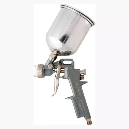 Пневматический краскопульт с верхним бачком V= 0,6 л + сопла диаметром 1.2, 1.5 и 1.8 мм  MATRIX 57314 купить в Уфе