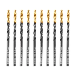 Сверло по металлу, 3,2 мм, HSS-Tin, Golden Tip, 10 шт. Denzel 717206