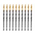 Сверло по металлу, 3,2 мм, HSS-Tin, Golden Tip, 10 шт. Denzel 717206 купить в Уфе