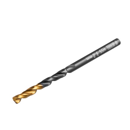 Сверло по металлу, 3,2 мм, HSS-Tin, Golden Tip, 10 шт. Denzel 717206 купить в Уфе