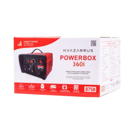 Инверторное пуско-зарядное устройство KVAZARRUS PowerBox 360i таймер цветная коробка купить в Уфе