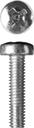 Винт ЗУБР &quot;МАСТЕР&quot; DIN 7985, класс прочности 4.8, оцинкованный, M3x16мм, 5кг 303150-03-016 купить в Уфе
