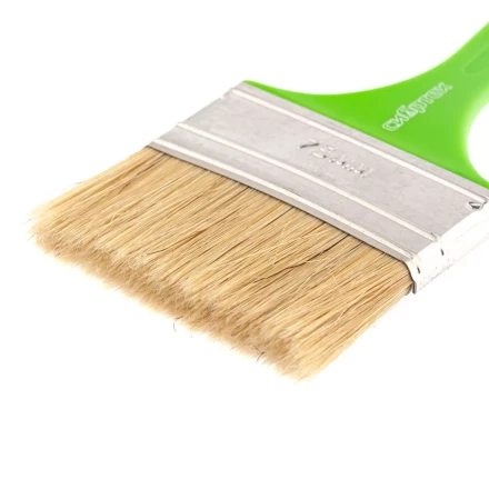 Кисть флейцевая "Евро", 75 x 8, натуральная щетина, пластиковая ручка Сибртех 83303 купить в Уфе