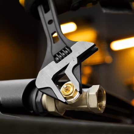 Ключ разводной Denzel 15750, 300 мм, CrV, кованый купить в Уфе