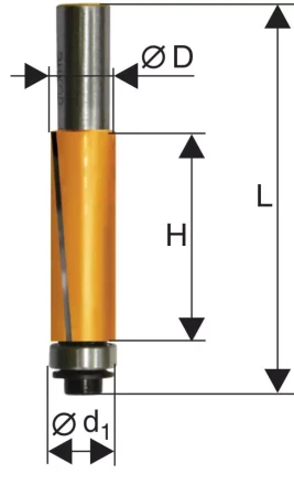 Фреза кромочная прямая ф19х50,8мм хв. 12мм Энкор 46169 купить в Уфе