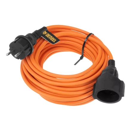 Удлинитель-шнур силовой Denzel Garden Series, б/з, ПВС, 10м, 1 розетка, 2 x 1,5 мм, 3 м 37403 купить в Уфе
