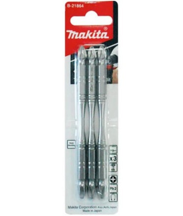 Биты Makita PH2 110мм 3шт, 2-х сторонние (B-21864) купить в Уфе