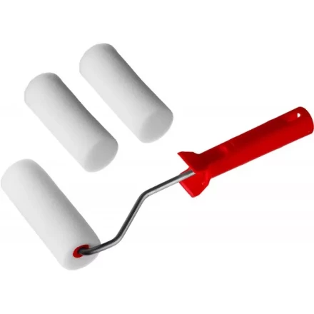 Валик &quot;ПОРОЛОН&quot; в наборе: 3 шубки + ручка, 100 мм, d=40 мм, MIRAX 0363-10_z01 купить в Уфе