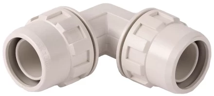 Соединитель ЗУБР &quot;ШиреФит&quot; угловой 90° &quot;штуцер с гайкой - штуцер с гайкой&quot;, 20мм 51492-20 купить в Уфе