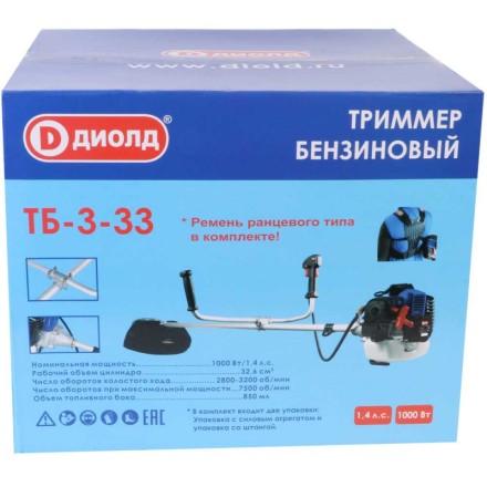 Бензиновый триммер Диолд ТБ-3-33 купить в Уфе