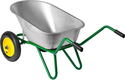 Тачка GRINDA садово-строительная двухколесная, 90 л, грузоподъемность 180 кг 422397_z01 купить в Уфе