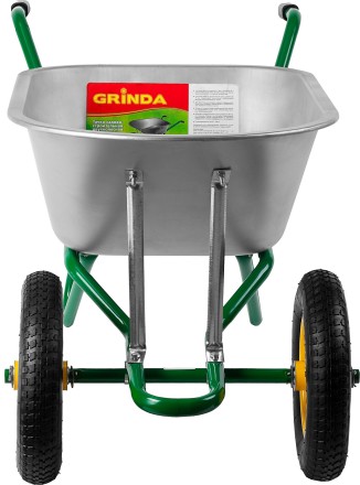 Тачка GRINDA садово-строительная двухколесная, 90 л, грузоподъемность 180 кг 422397_z01 купить в Уфе