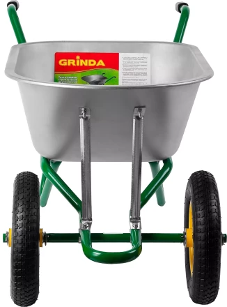 Тачка GRINDA садово-строительная двухколесная, 90 л, грузоподъемность 180 кг 422397_z01 купить в Уфе