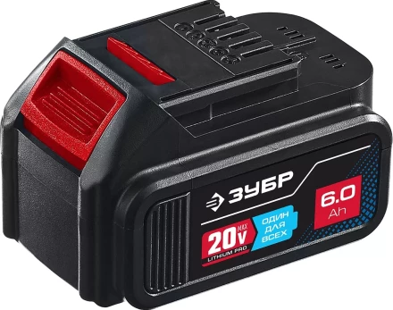 ЗУБР T7, 20 В, 6.0 А·ч, аккумуляторная батарея, Профессионал (ST7-20-6) купить в Уфе