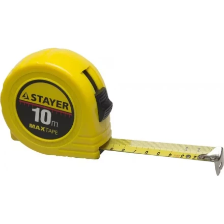 Рулетка STAYER &quot;МASTER&quot; &quot;MaxTape&quot;, пластиковый корпус, 10м/25мм 34014-10-25 купить в Уфе