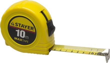 Рулетка STAYER &quot;МASTER&quot; &quot;MaxTape&quot;, пластиковый корпус, 10м/25мм 34014-10-25 купить в Уфе