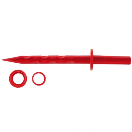 Колышек 20см с установочным кольцом для крепления укрывного материала и пленки 10шт красный PALISAD 64434 купить в Уфе
