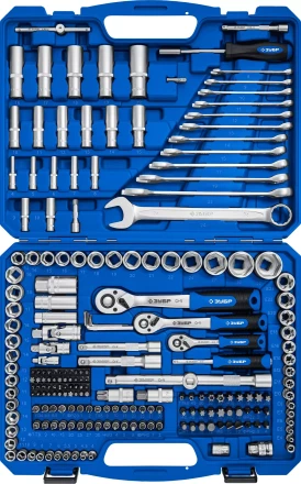 ЗУБР А-216, 216 предм., (1/2+ 3/8+ 1/4), универсальный набор инструмента, Профессионал (27674-H216) купить в Уфе