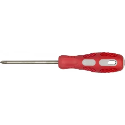 Отвертка ЗУБР &quot;ПРОФИ&quot; хромованадиевая сталь, двухкомпонентная рукоятка, магнит наконечник, PH2x100мм 25232-2-100_z01 купить в Уфе