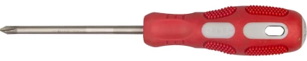 Отвертка ЗУБР &quot;ПРОФИ&quot; хромованадиевая сталь, двухкомпонентная рукоятка, магнит наконечник, PH2x100мм 25232-2-100_z01 купить в Уфе