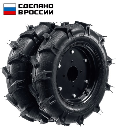 ЗУБР КП-2, 4.00-10, 2 шт., пневматические колеса для мотоблоков (707106-2) купить в Уфе