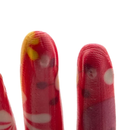 Перчатки садовые из полиэстера с нитрильным обливом, цветы, М Palisad 67857 купить в Уфе