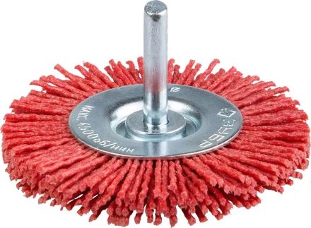 ЗУБР &quot;ПРОФЕССИОНАЛ&quot;. Щетка дисковая для дрели, нейлоновая проволока с абразивным покрытием, 50мм 35161-050_z02 купить в Уфе