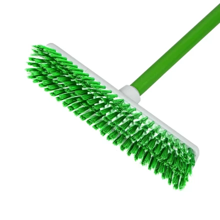 Щетка пластмассовая для чистки ковров, 27 cм, c черенком, 120 см, салатовая щетина, Home Palisad 935515 купить в Уфе