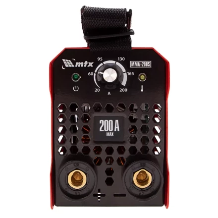 Инверторный аппарат дуговой сварки MMA-200S, 200 А, ПВ60%, диаметр электрода 1,6-5 мм MTX 94391 купить в Уфе