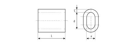 ЗУБР DIN 3093, 8 мм, 1 шт, алюминиевый зажим троса (304476-08) купить в Уфе