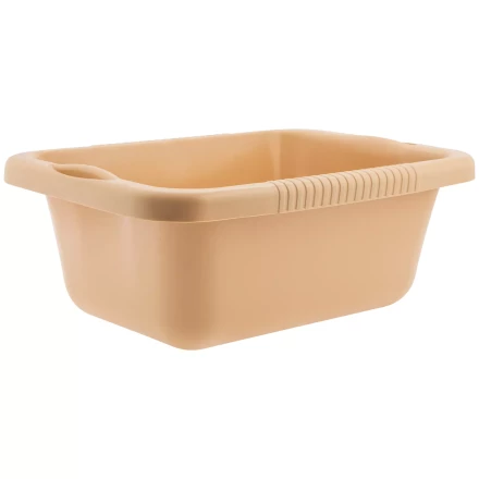 Таз пластмассовый прямоугольный 25 л, бежевый, Home Palisad 929925 купить в Уфе