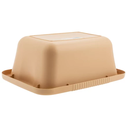 Таз пластмассовый прямоугольный 25 л, бежевый, Home Palisad 929925 купить в Уфе