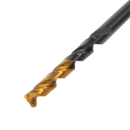 Сверло по металлу, 3,5 мм, HSS-Tin, Golden Tip, 10 шт. Denzel 717207 купить в Уфе