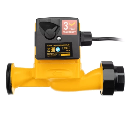 Циркуляционный насос CP32-6, напор 6 м, 70 л/мин, 1 м кабель, монт. длина 180 мм Denzel 99414 купить в Уфе