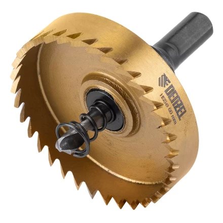 Коронка по металлу HSS, 60 мм, нитридтитановое покрытие Denzel 724119 купить в Уфе