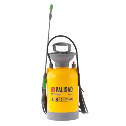 Опрыскиватель усиленный помповый 5 л с шлангом разбрызгивателем PALISAD LUXE 64757 купить в Уфе