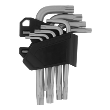 Набор ключей имбусовых Torx-Tempered, TT10-50, CrV, 9 шт. Сибртех 123707 купить в Уфе