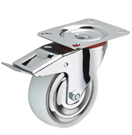 Колесо поворотное полипропилен SRCnb 55 125 мм с тормозом (F) 1041610 купить в Уфе