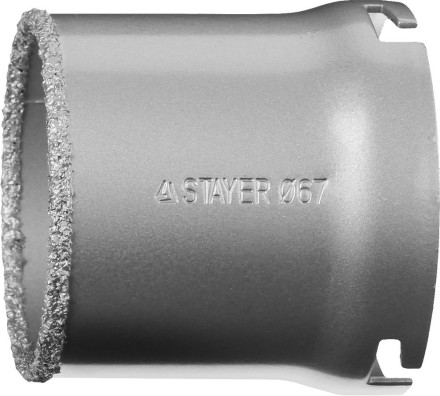 Коронка STAYER &quot;PROFESSIONAL&quot; кольцевая с карбидно-вольфрамовой крошкой, d=67мм 33345-67 купить в Уфе