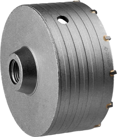 Коронка по бетону ЗУБР "ПРОФЕССИОНАЛ" без державки, 125 мм, резьбовая посадка коронки М22 29180-125 купить в Уфе