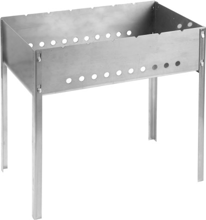 Мангал GRINDA &quot;BARBECUE&quot;, нержавеющая сталь, толщина 1,5мм, 500х300х500мм 427784 купить в Уфе